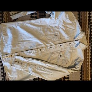 Pearl Snap Denim Button Up